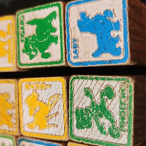 1970s Disney Playskool Colorful Wooden Blocks - Picture 6 of 11